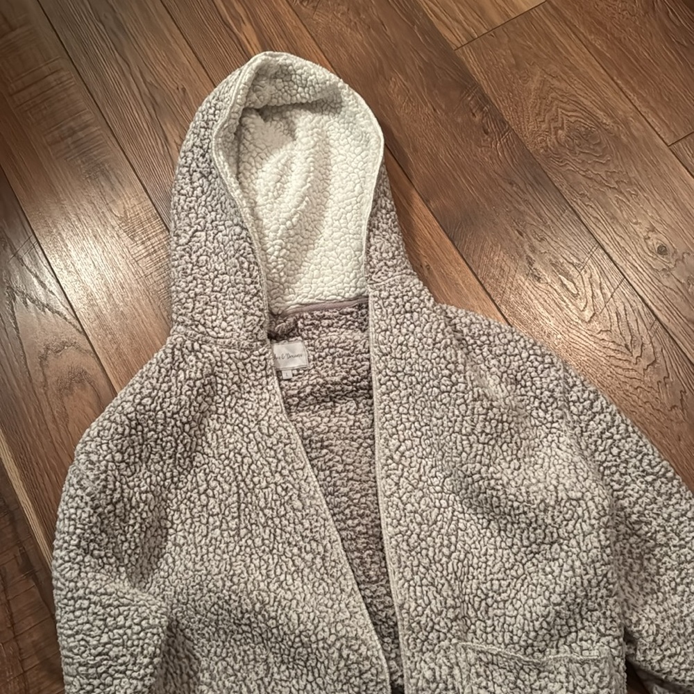 Peaches & Dreams Sherpa Cardigan Robe - Picture 2 of 5